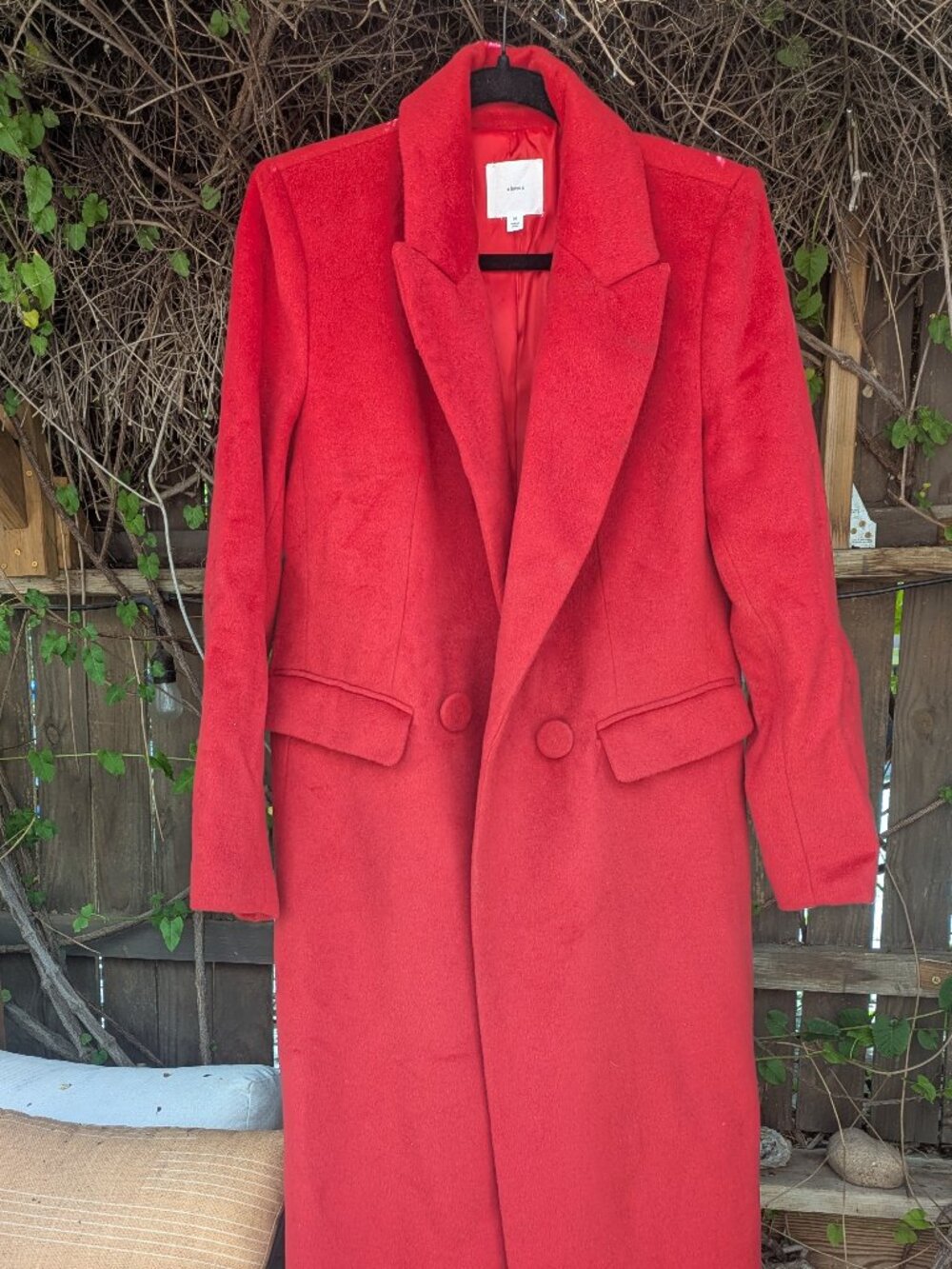 A Loves A Red Trench Coat Size M